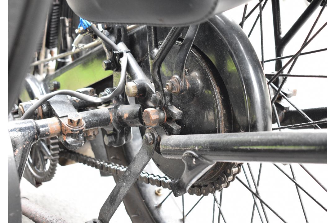 1924 AJS model D 799cc sidevalve V twin motorcycle and sidecar combination - Image 26 of 30