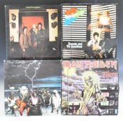 Thirty one Heavy Metal / Hard Rock / Punk / Post Punk / New Wave etc LPs and twelve 12