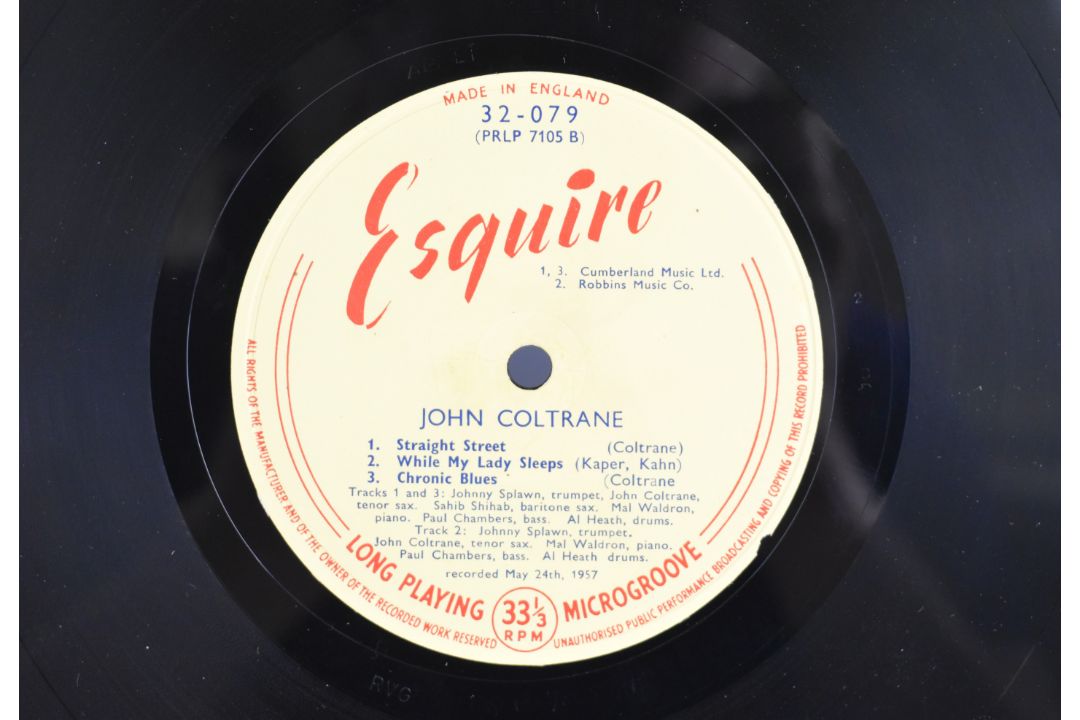Rare Esquire Jazz LP 32-079 John Coltrane self titled LP. 1st press matrix is stamped / scratched - Image 5 of 5