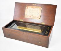 Late 19th century Swiss made mechanical music box by Paillard Vaucher et Fils (P. V. F.) playing