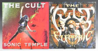 Two The Cult LPs Electric UK 1st with MASTERDISK stamped in deadwax plus Sonic Temple. Vinyl and