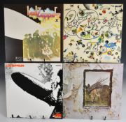 Nine Led Zeppelin LPs. Untitled (lilac vinyl), Led Zeppelin I, Led Zeppelin II, Led Zeppelin III,