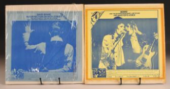 Two David Bowie Bootleg LPs with plain (hand written?) labels. Resurrection On 84th Street, double