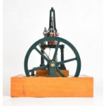 Exhibition standard George Waller live steam table engine with turned column supports, flyball