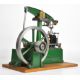 Stuart beam live steam engine with twin cylinder drain cocks, dummy flyball governor and driving - Image 1 of 17