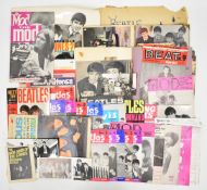 Collection of The Beatles, The Rolling Stones and other 1960s pop ephemera including two vintage