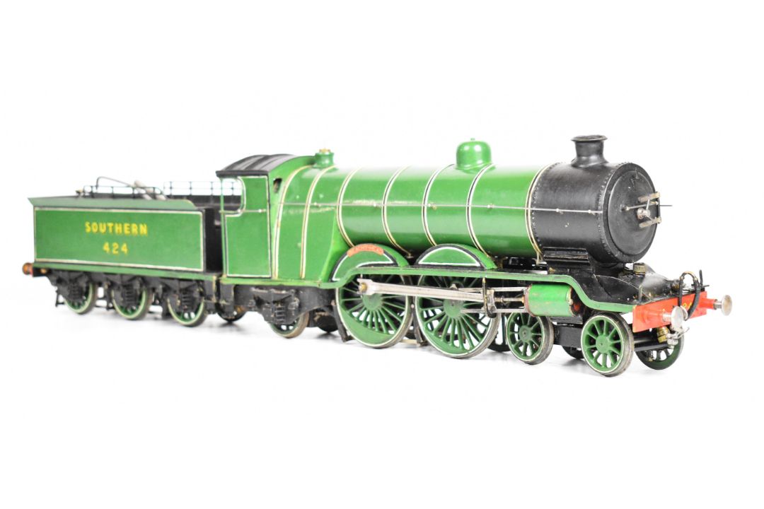 Gauge 1 coal fired live steam LBSCR or Southern H2 Atlantic 4-4-2 tender locomotive built by the - Image 7 of 19