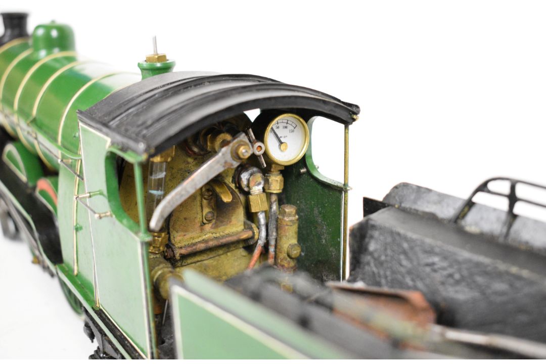 Gauge 1 coal fired live steam LBSCR or Southern H2 Atlantic 4-4-2 tender locomotive built by the - Image 14 of 19