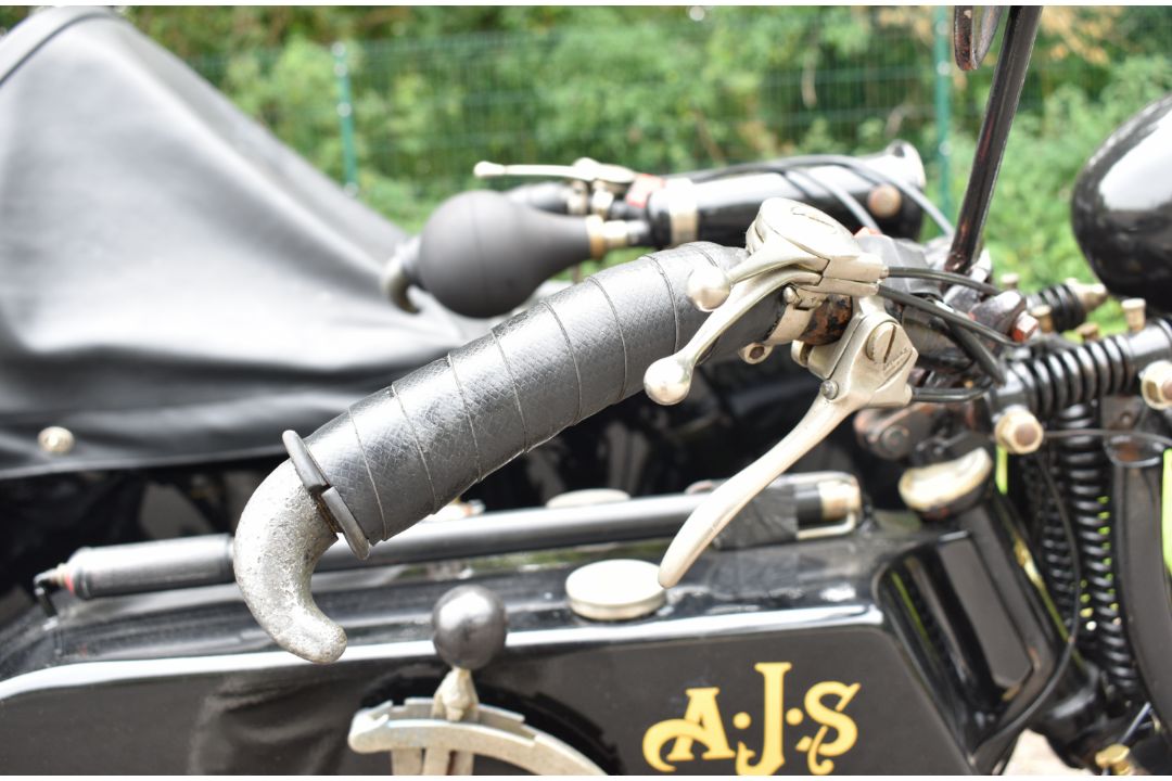1924 AJS model D 799cc sidevalve V twin motorcycle and sidecar combination - Image 29 of 30