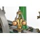 Stuart beam live steam engine with twin cylinder drain cocks, dummy flyball governor and driving - Image 8 of 17