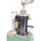Stuart beam live steam engine with twin cylinder drain cocks, dummy flyball governor and driving - Image 16 of 17