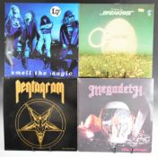Four Doom Metal / Thrash / Speed Metal / Grunge / Krautrock LPs. Megadeth Killing is My Business and