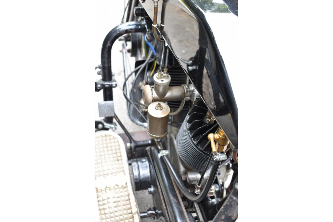 1924 AJS model D 799cc sidevalve V twin motorcycle and sidecar combination - Image 24 of 30