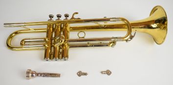 Boosey & Hawkes 606 trumpet, serial No. 611737, in fitted case.