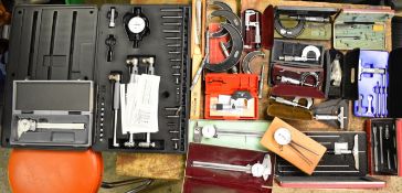 Engineering measuring equipment to include Miutoyo 511 series bore gauge, in original case, Tesa,