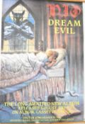 Dio, Dream Evil vintage promotional poster for the long awaited new album released August 10th