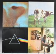 Twelve Pink Floyd LPs. Dark Side Of The Moon, Atom Heart Mother, The Wall, The Final Cut, Relics,