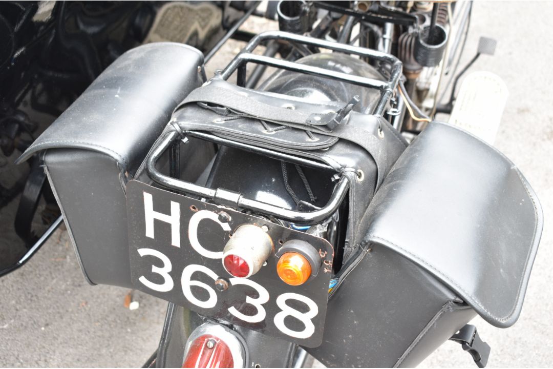 1924 AJS model D 799cc sidevalve V twin motorcycle and sidecar combination - Image 27 of 30