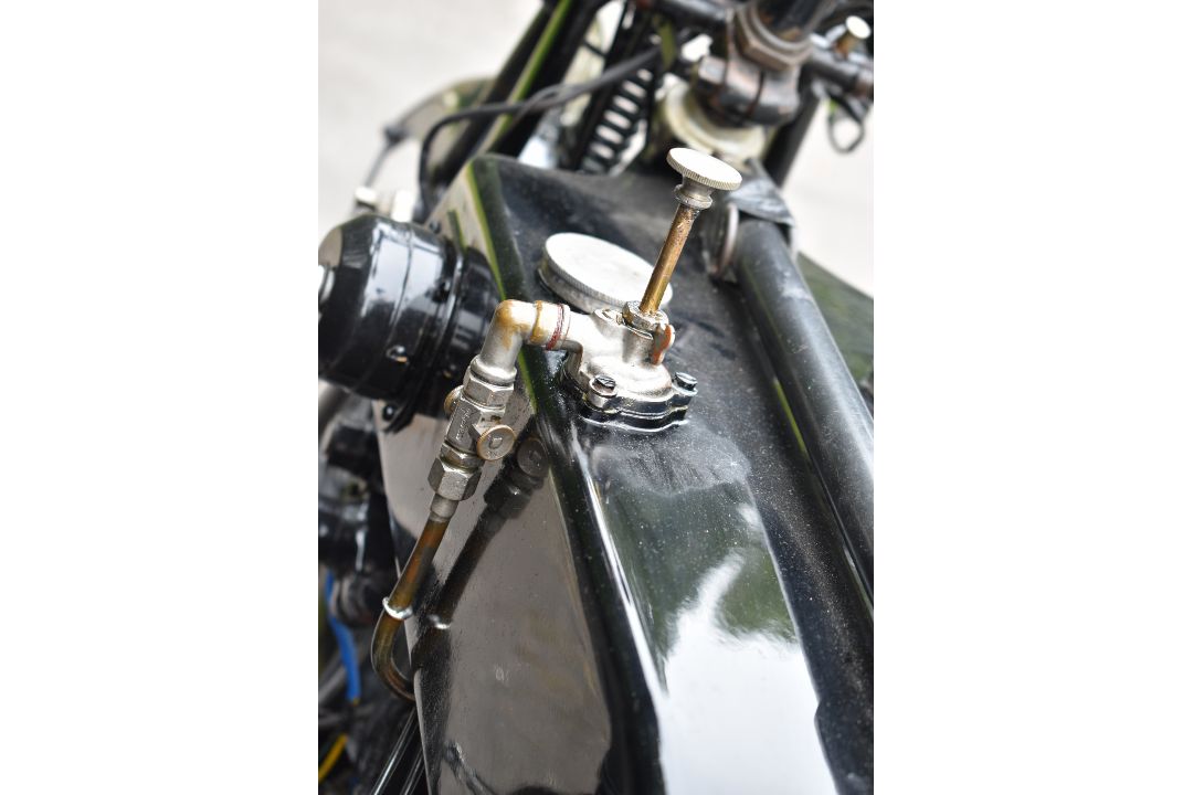 1924 AJS model D 799cc sidevalve V twin motorcycle and sidecar combination - Image 25 of 30