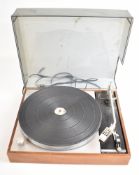 Thorens TD 150 record player/turntable with Shure M75ED cartridge and smoked black cover.