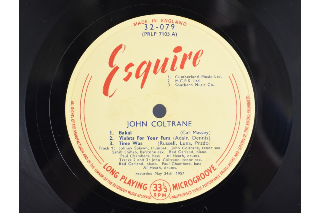 Rare Esquire Jazz LP 32-079 John Coltrane self titled LP. 1st press matrix is stamped / scratched - Image 4 of 5