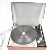 Thorens TD 150 MKII record player/turntable, with Shure M75EJ cartridge and smoked black cover.