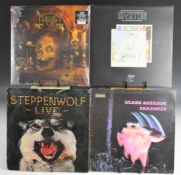 Fifteen Hard Rock / Psychedelic Rock / Black Metal etc LPs. Black Sabbath Paranoid, Steppenwolf,