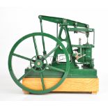 Exhibition standard Edgar Westbury Vulcan live steam beam engine, with Watt's parallel linkage,