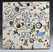Led Zeppelin III (Atlantic 2401002) UK first pressing with red/plum label in fully laminated