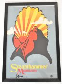 Steamhammer vintage promotional poster for their third album Mountains released in 1970, printed