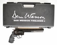 ASG Dan Wesson .177  CO2 revolver air pistol with shaped and textured grip, adjustable sights and