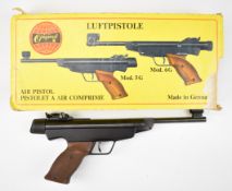 Original Model 5G .177 target air pistol with shaped and chequered grips and adjustable sights and