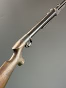 BSA Lincoln Jeffries .177 under-lever air rifle with chequered semi-pistol grip, adjustable trigger,