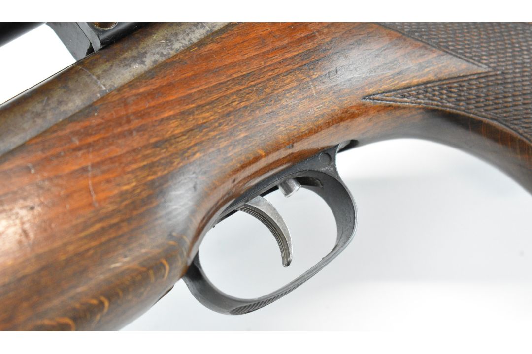 Weihrauch HW77 K .22 underlever air rifle with chequered semi-pistol grip, raised cheek piece, - Image 16 of 17