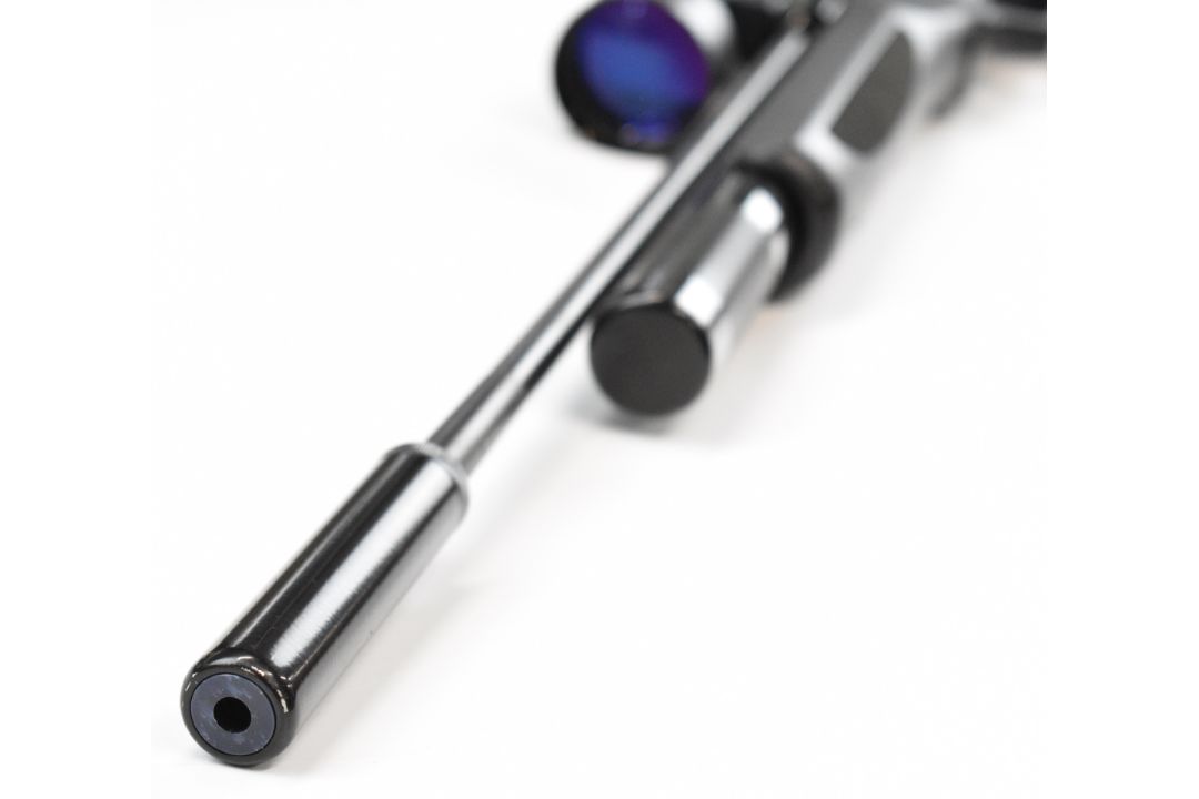 RWS Scimitar .22 PCP air rifle with composite stock, textured pistol grip, sound moderator, 8-shot - Image 4 of 14
