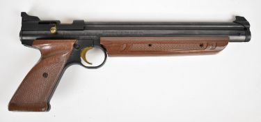 Crosman American Classic Model 1377 .177 target air pistol with shaped faux wooden grips and