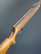 BSA Meteor Mk. I .22 air rifle with semi-pistol grip, reeded forend and adjustable sights, serial
