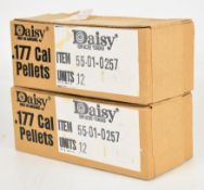 Six thousand .177 Daisy air rifle or pistol pellets, all sealed in original boxes.