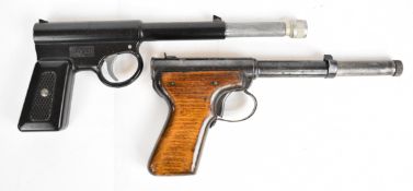 Two air pistols T J Harrington & Son The GAT with chequered metal grips and Diana Model 2 with