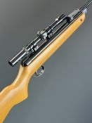 BSA Meteor Mk. IV .22 air rifle with semi-pistol grip, adjustable sights and Target 4x20scope,
