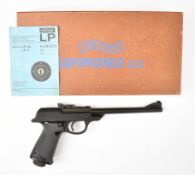 Walther Luftpistole Model LP 53 .177 target air pistol with named, shaped and chequered composite