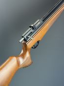 Falcon Prairie Cm .22 bolt-action PCP air rifle with chequered semi-pistol grip and forend, raised