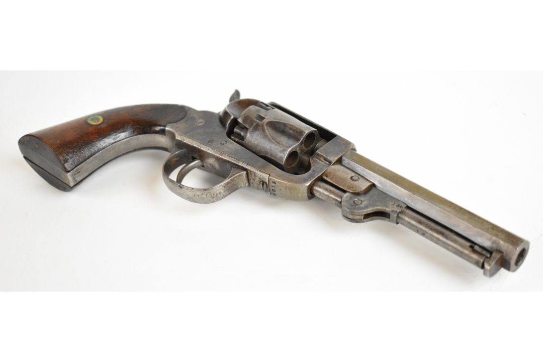 American W W Marston Pocket Model (5th Type).31 five-shot single action percussion revolver with - Image 5 of 15