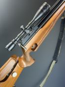Air Arms S400 Carbine Field Target .177 PCP air rifle with textured semi-pistol grip and forend,
