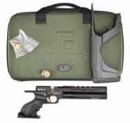 Reximex Mito S .177 PCP target air pistol / rifle with removable stock, shaped and textured grip,
