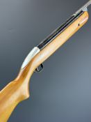 BSA Mercury Mk II .22 under-lever air rifle with semi-pistol grip and raised cheek piece, serial