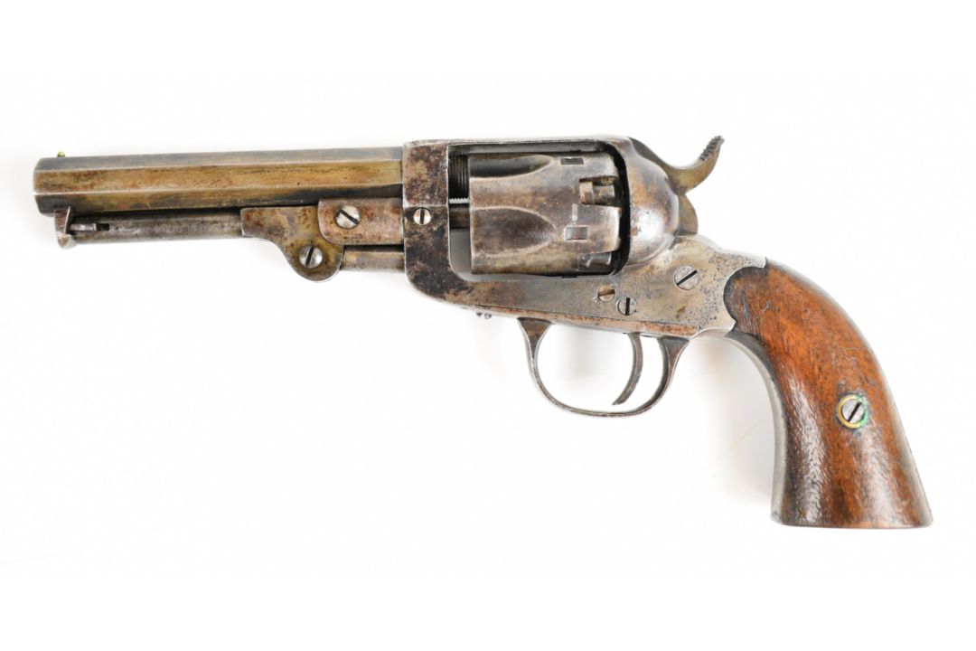 American W W Marston Pocket Model (5th Type).31 five-shot single action percussion revolver with - Image 3 of 15