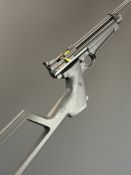 Crosman 2250 .22 CO2 air rifle with textured pistol grip, composite skeleton stock and scope, serial