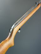 BSA Cadet-Major .177 air rifle with semi-pistol grip and adjustable sights, serial number CA65557.