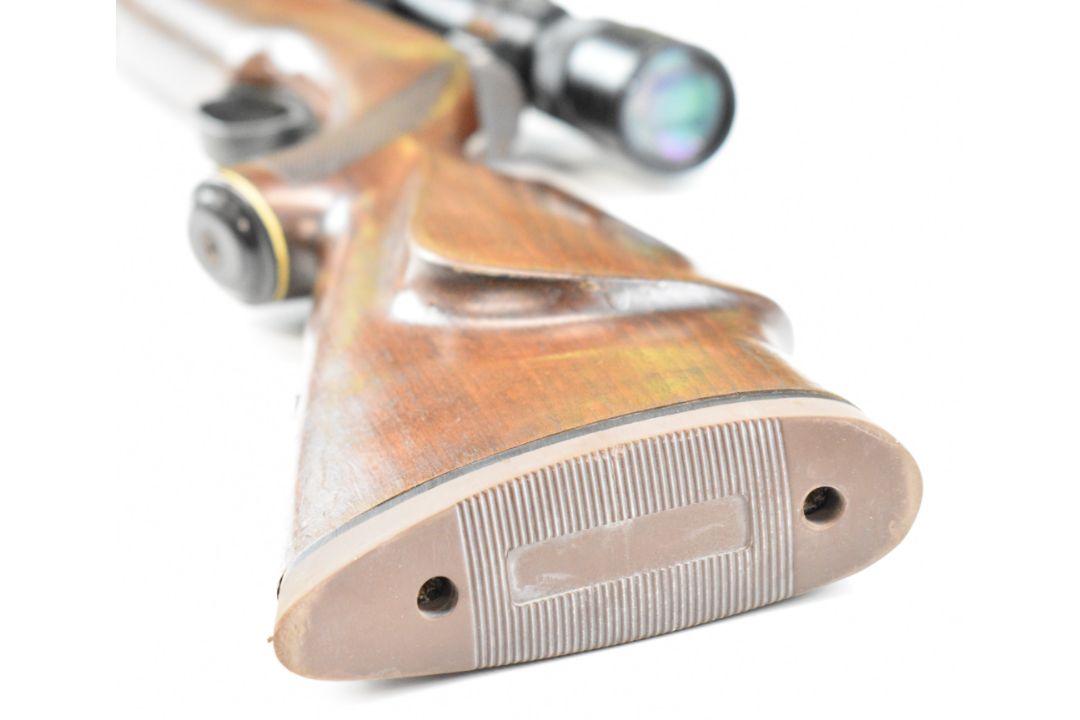 Weihrauch HW77 K .22 underlever air rifle with chequered semi-pistol grip, raised cheek piece, - Image 5 of 17